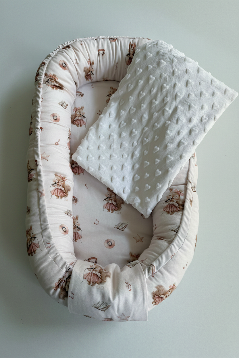 BABYNEST BAMBU - SJUNGANDE EKORRE