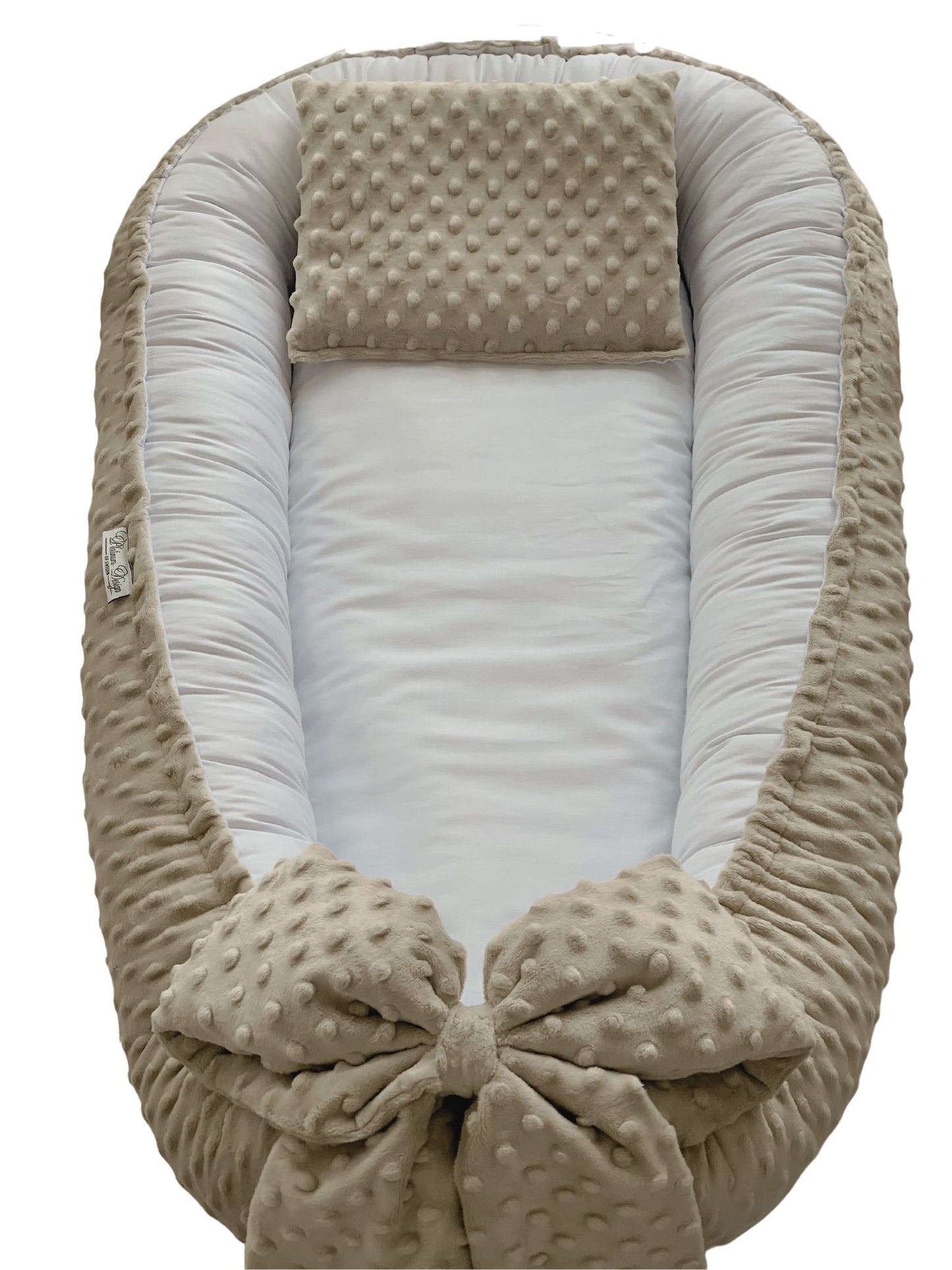 NYHET! BABYNEST MINKY PLOPPAR OCH LYXIG BOMULLSATIN