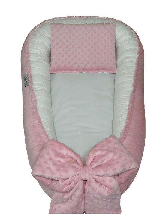 NYHET! BABYNEST MINKY PLOPPAR OCH LYXIG BOMULLSATIN