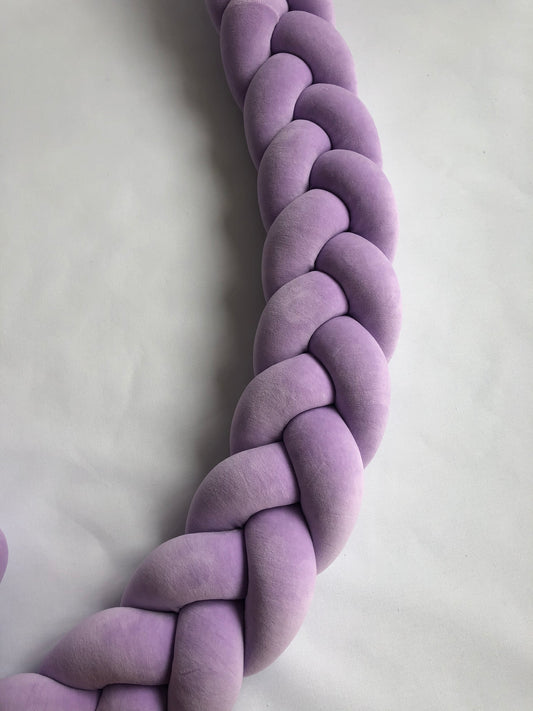 SOVFLÄTA/SPJÄLSKYDD TREFLÄTAD 200CM LILA