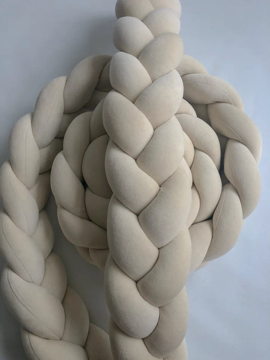 SOVFLÄTA/SPJÄLSKYDD TREFLÄTAD 360CM LJUSBEIGE