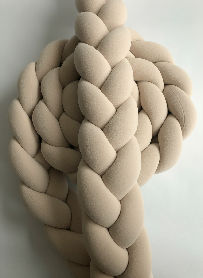 TREFLÄTAD VIT SOVFLÄTA - SPJÄLSÄNGSSKYDD & MYSIG KRAMFLÄTA (01)