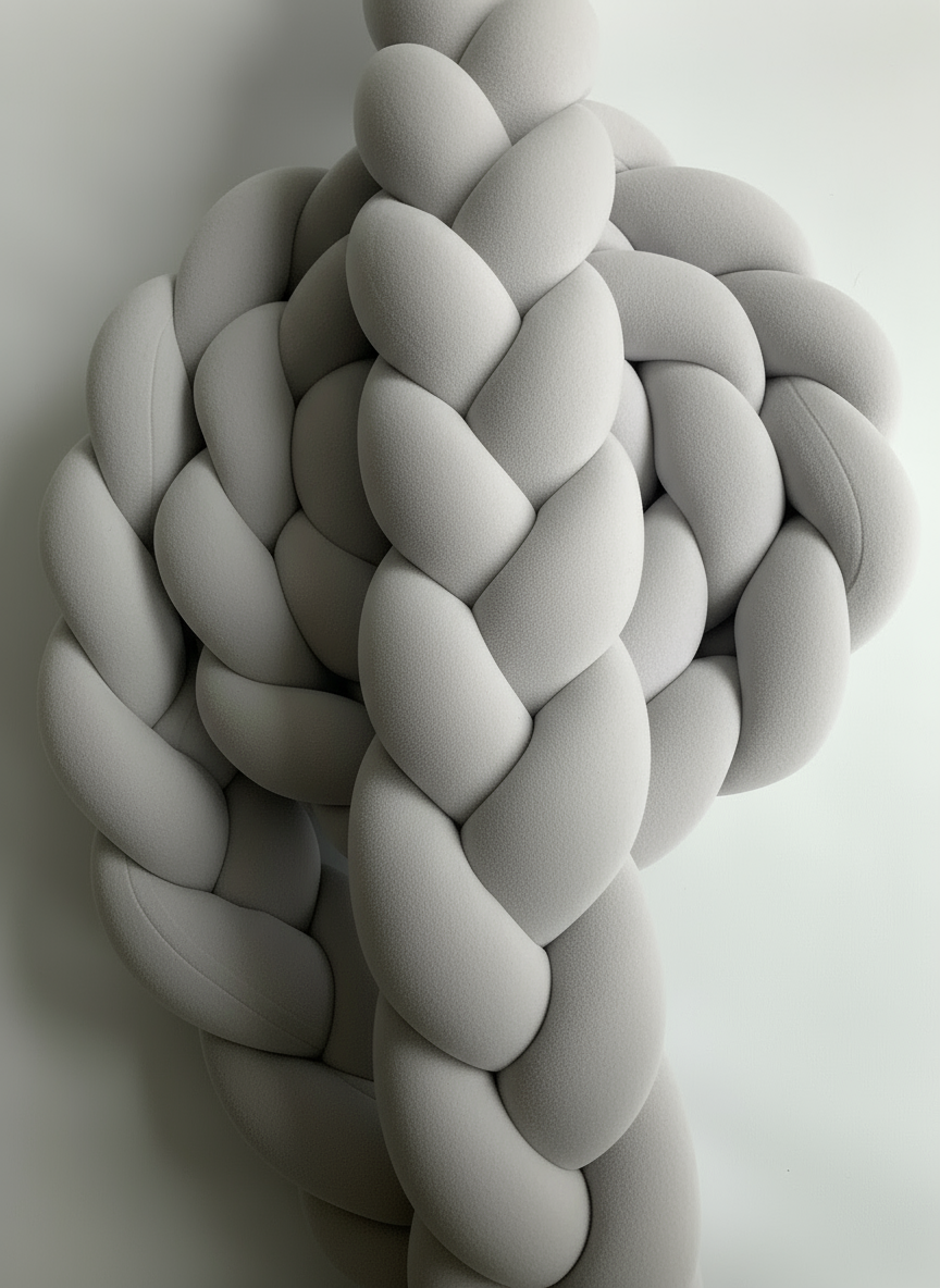 TREFLÄTAD VIT SOVFLÄTA - SPJÄLSÄNGSSKYDD & MYSIG KRAMFLÄTA (01)