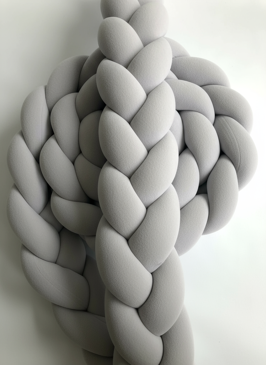 TREFLÄTAD VIT SOVFLÄTA - SPJÄLSÄNGSSKYDD & MYSIG KRAMFLÄTA (01)