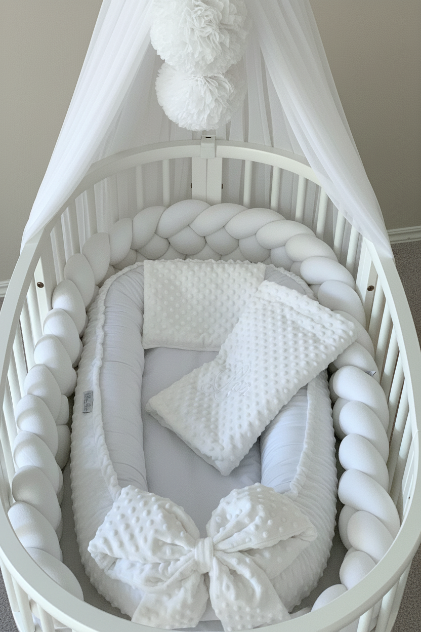 BABYNEST DELUXE PAKET UTAN NAMN/BRODERING FILTEN (VÄLJ FÄRG SJÄLV)