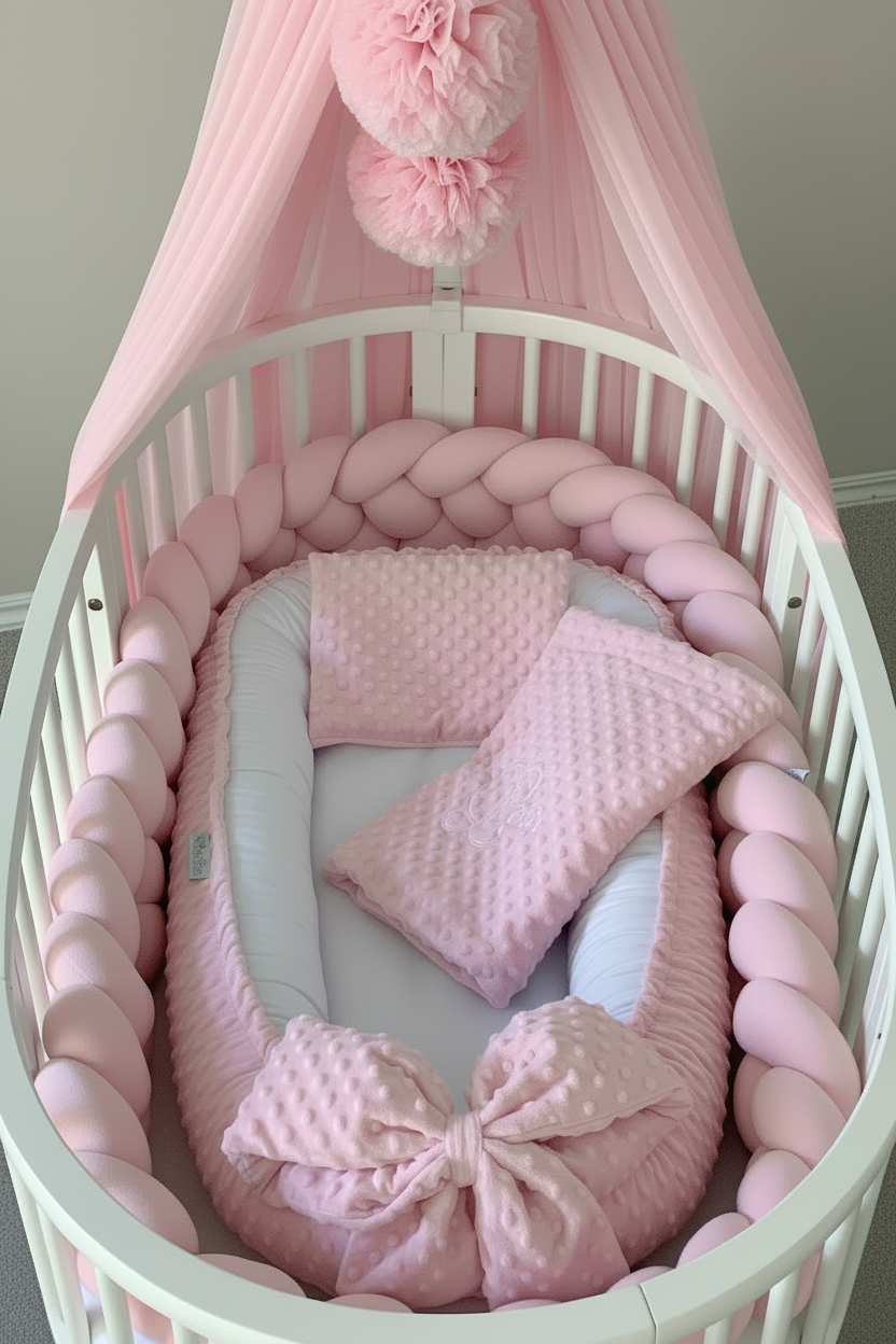 BABYNEST DELUXE PAKET UTAN NAMN/BRODERING FILTEN (VÄLJ FÄRG SJÄLV)
