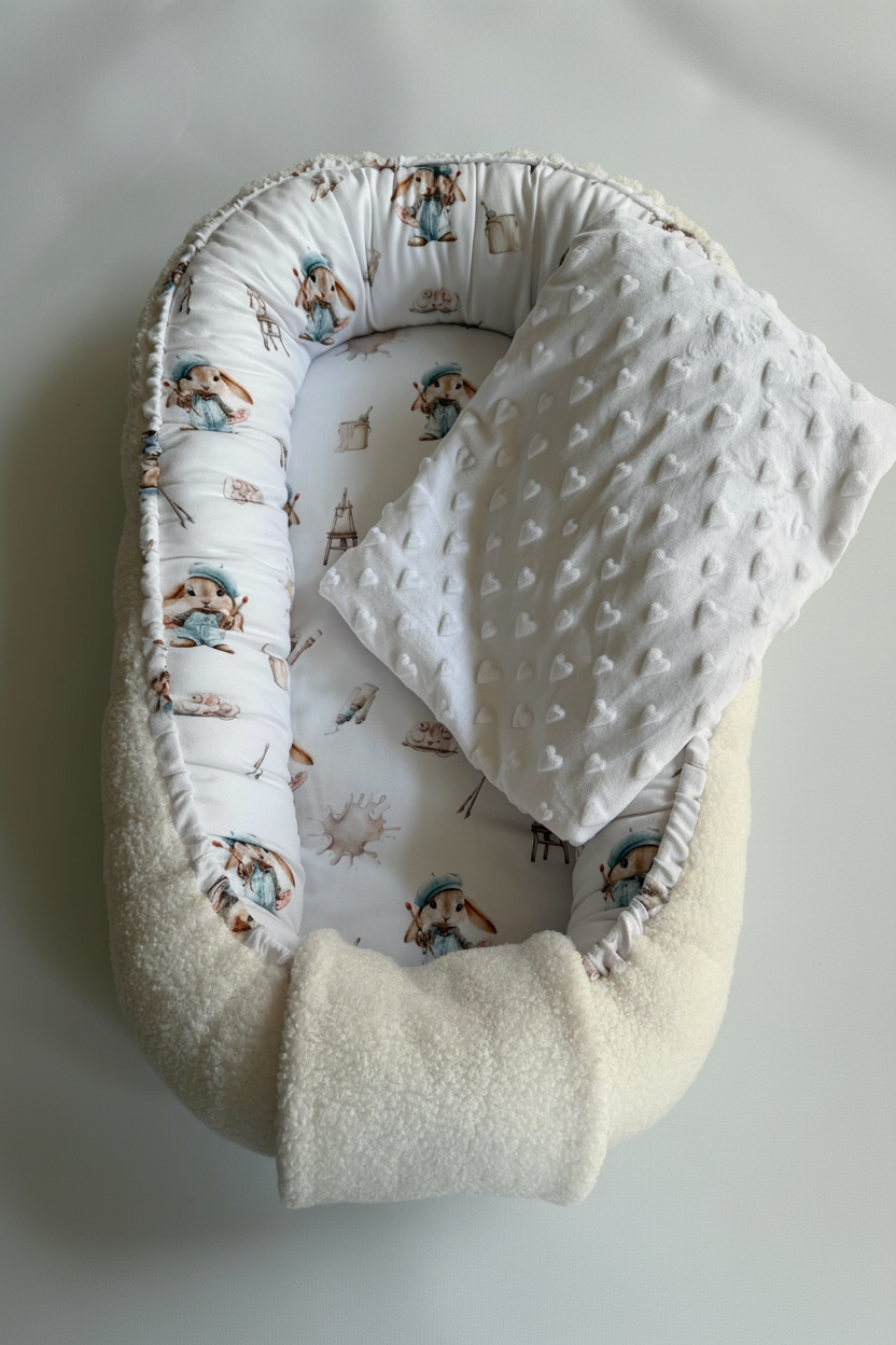 BABYNEST TEDDY OCH BAMBU - KONSTNÄRSKANIN